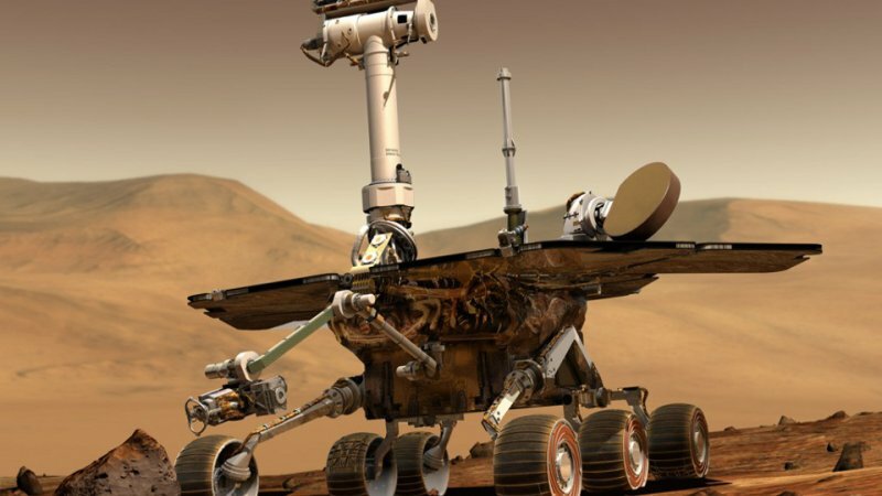 31 січня 2004 року. Після посадки на Марс 25 січня, марсохід «Opportunity» скотився з посадочної платформи й, як і